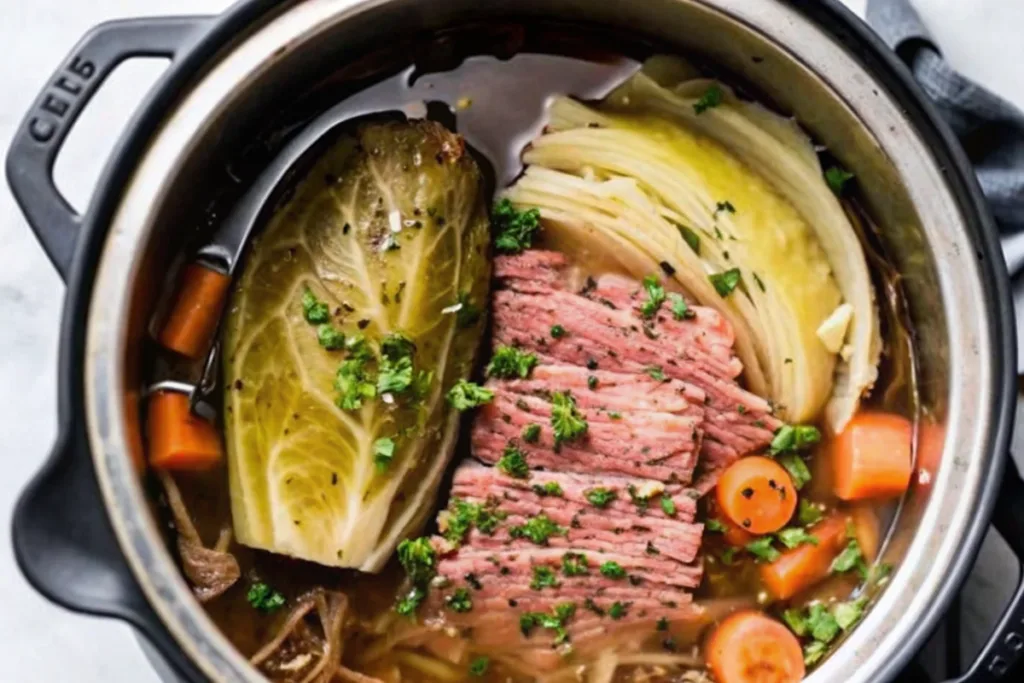 Instant Pot Corned Beef and Cabbage