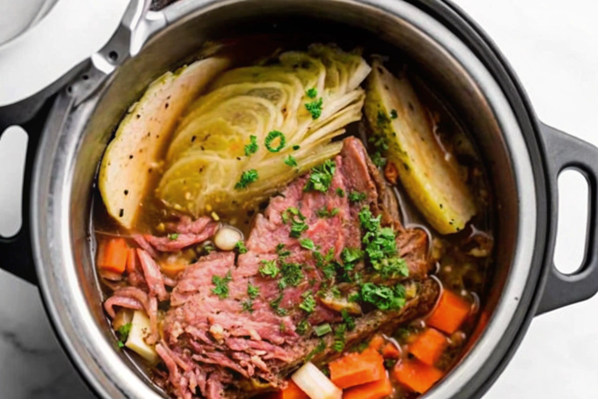 Instant Pot Corned Beef and Cabbage