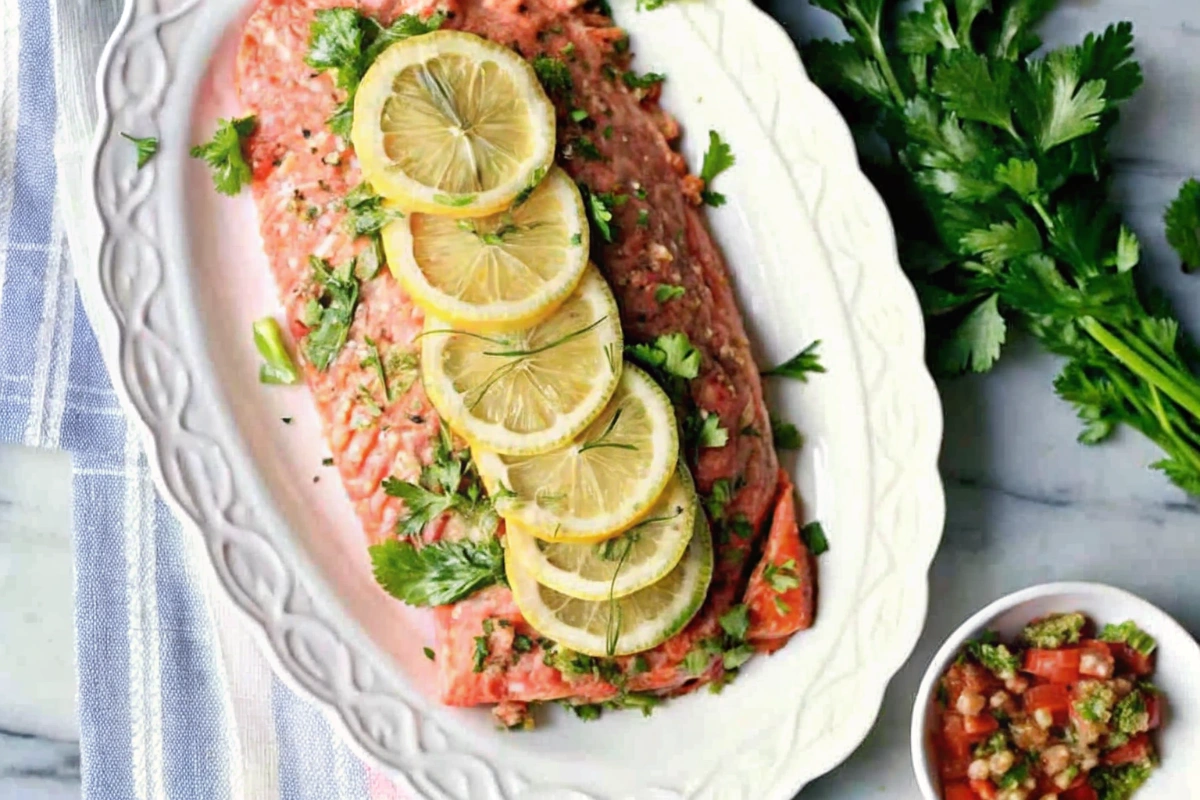 Irish Baked Salmon and Cream Sauce