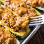 Keto Ground Beef Zucchini Boats