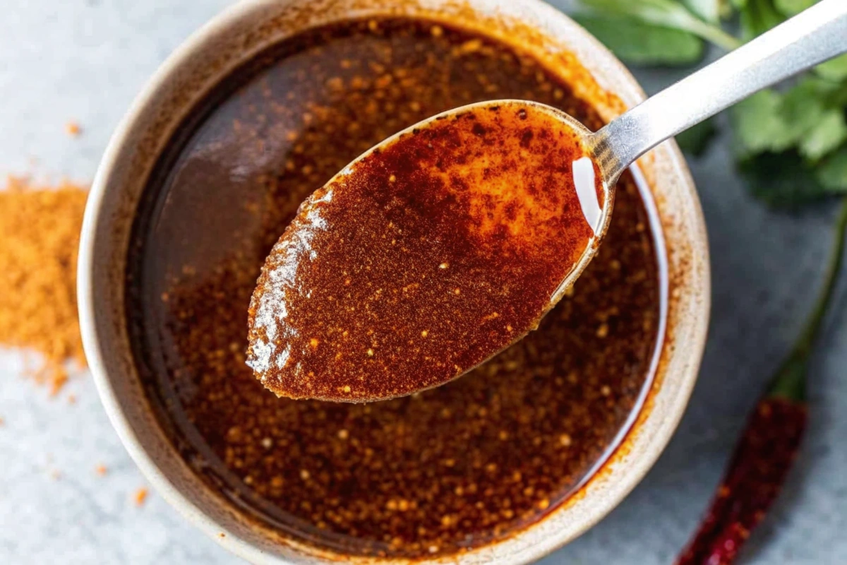 Nashville Hot Sauce ingredients: cayenne, smoked paprika, garlic powder, and honey