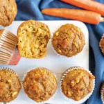 Oil-Free Carrot Cake Muffins