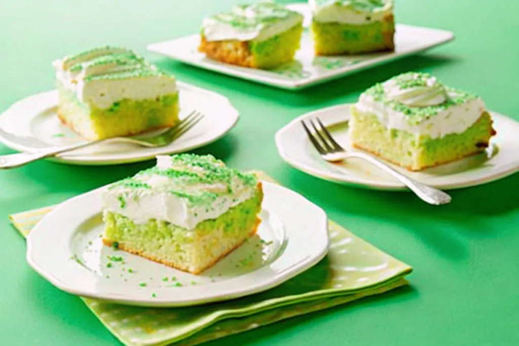 St. Patrick's Day Lime Poke Cake