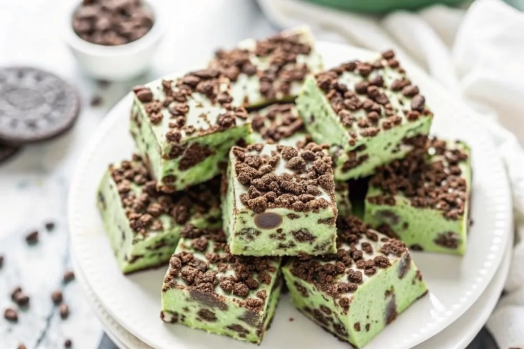 St Patrick's Day Mint Oreo Fudge Treat