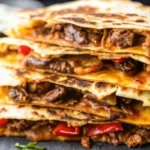 Steak Fajita Quesadillas On the Blackstone