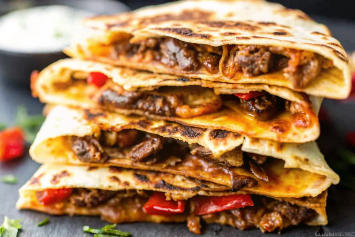 Steak Fajita Quesadillas On the Blackstone