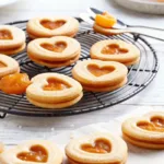 Sweet Apricot Heart Cookies for Valentine's Day