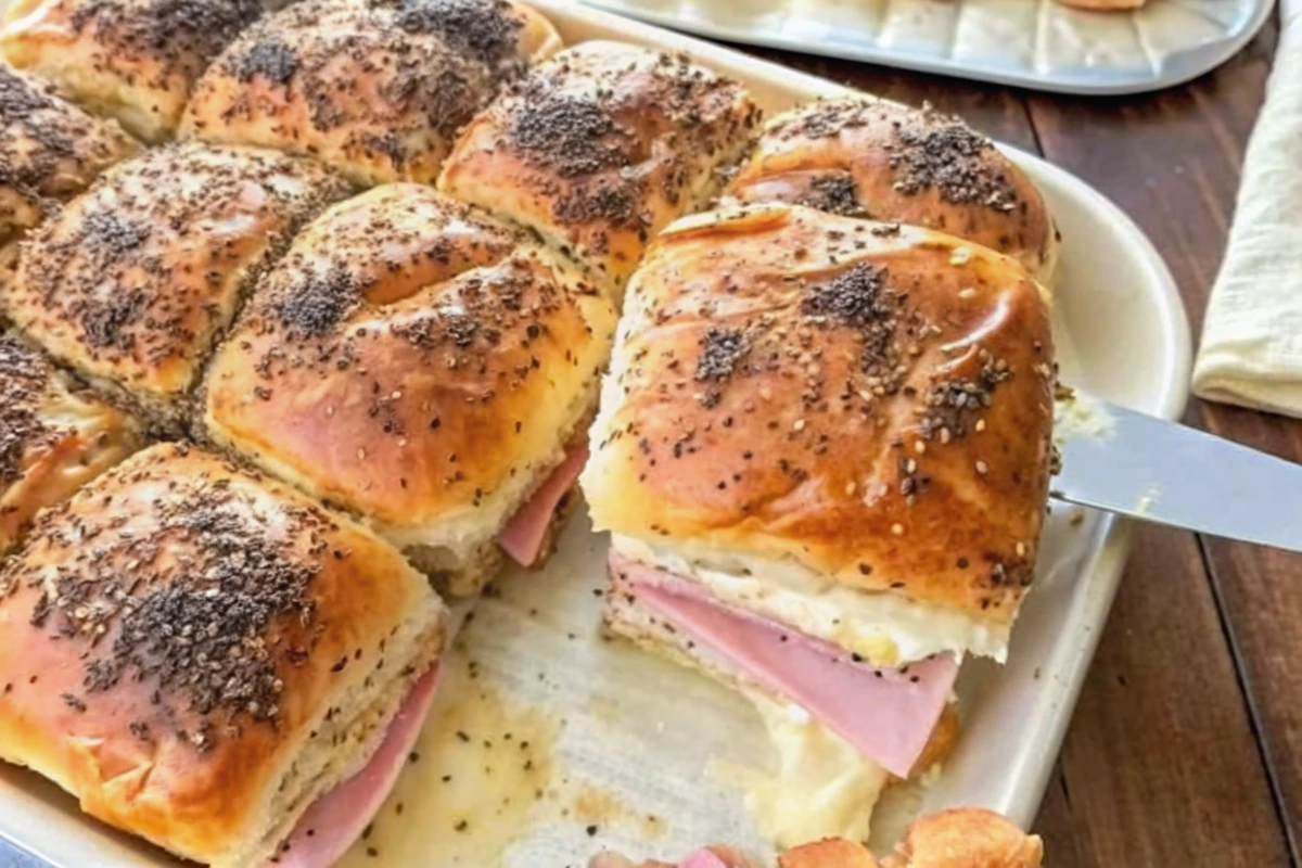 The Best Hot Ham and Cheese Sliders