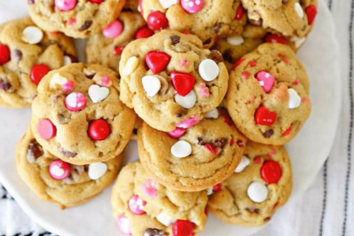 Valentine Chocolate Chip Cookies