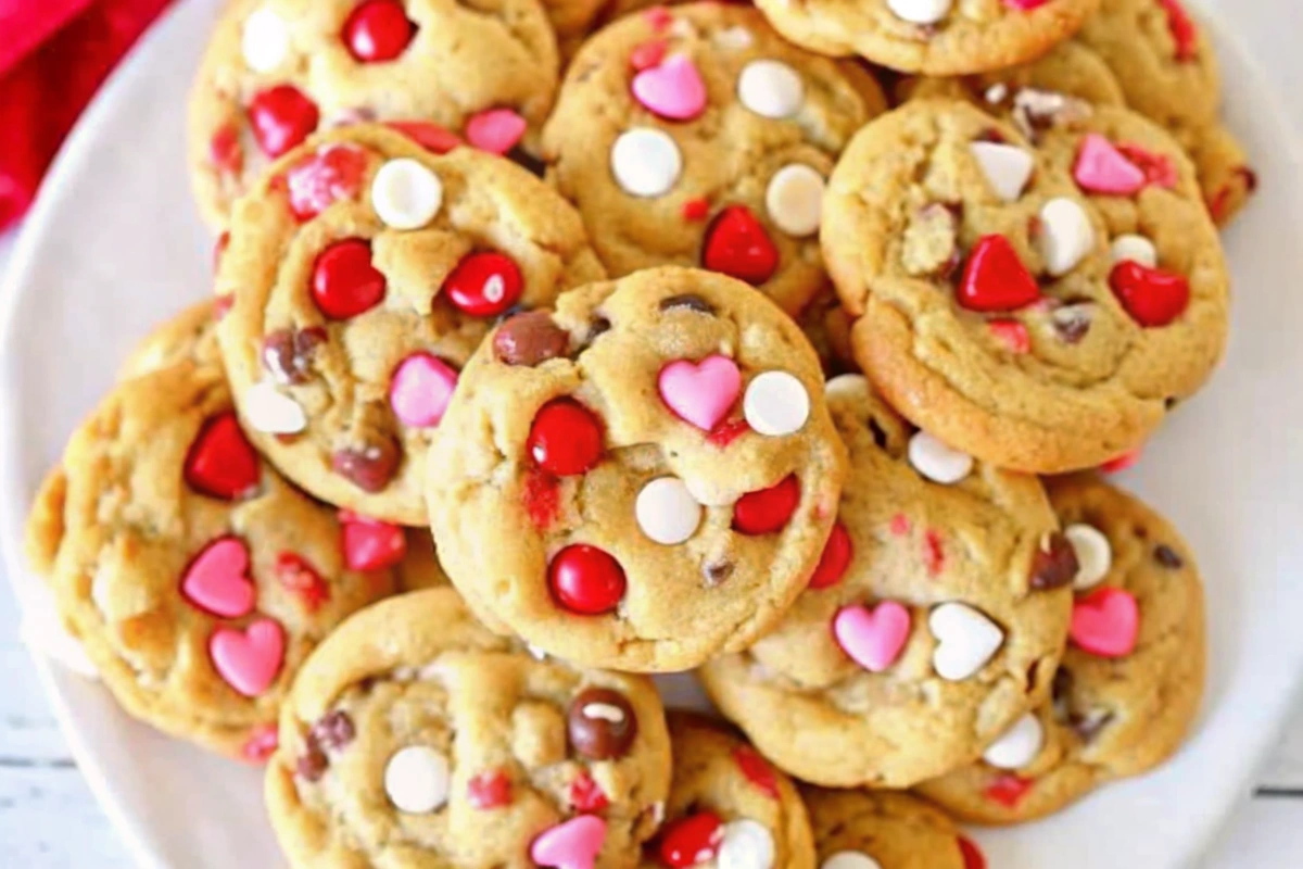 Valentine Chocolate Chip Cookies