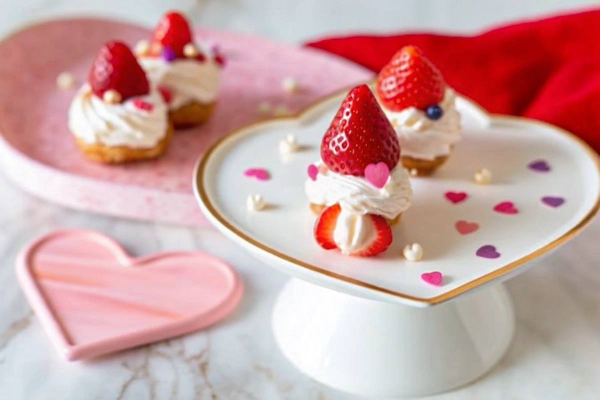 Valentine Gnome Cookie Cups ingredients layout