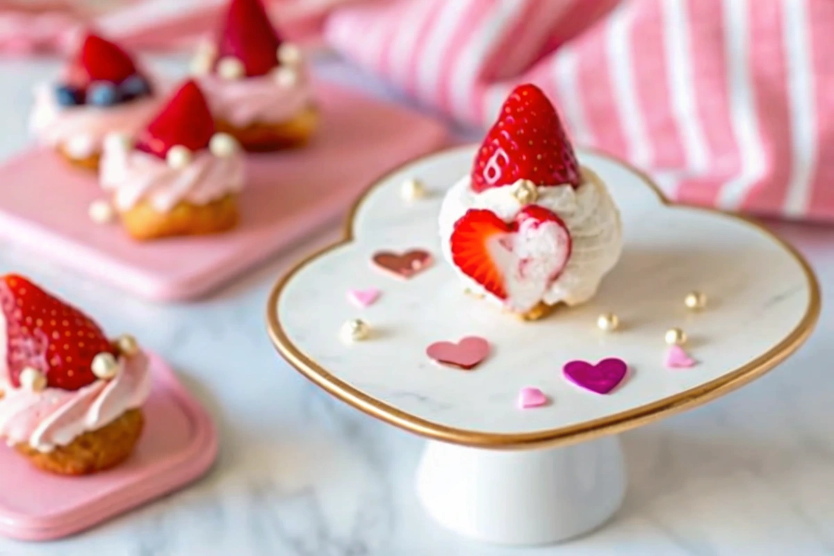 Valentine Gnome Cookie Cups