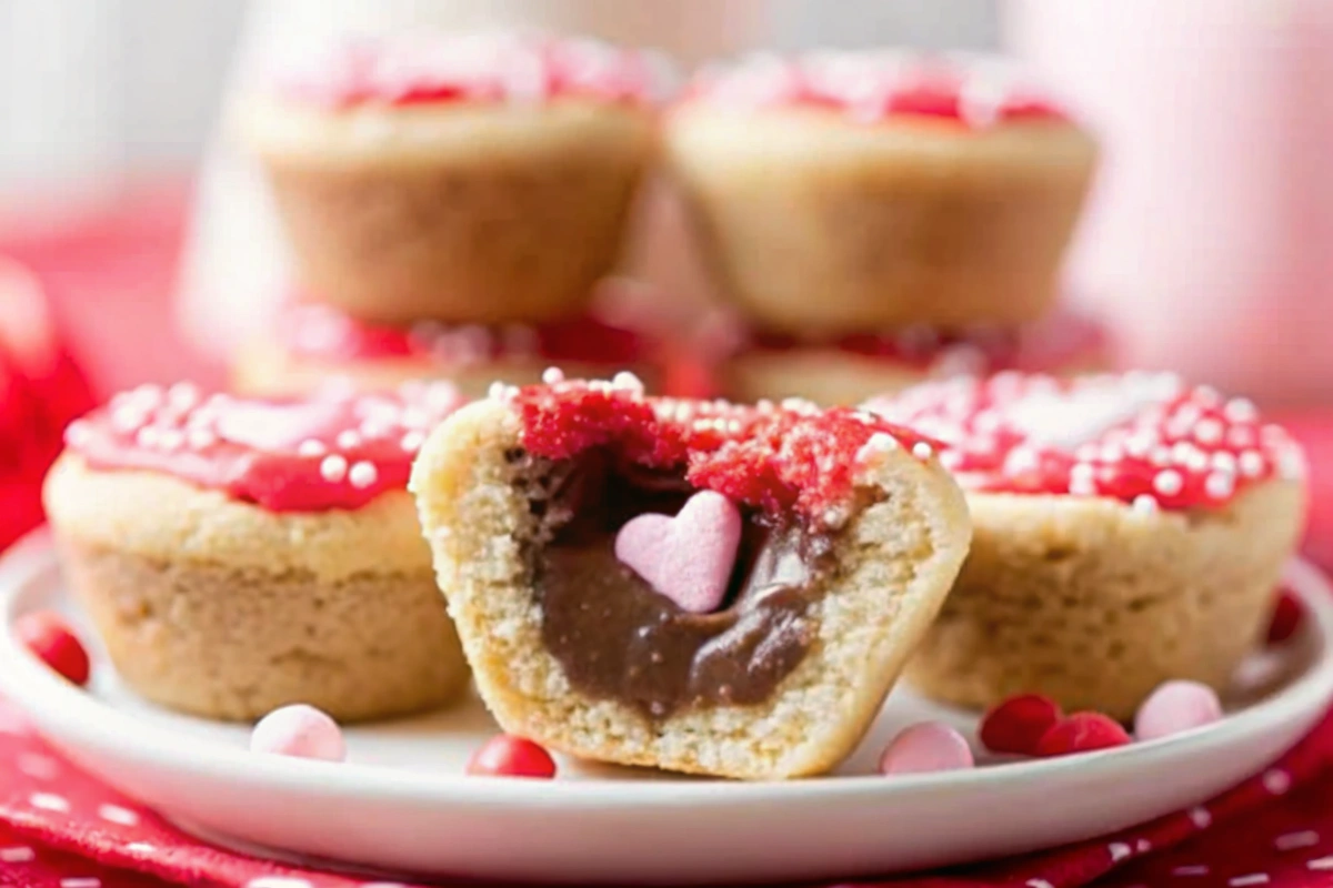 Valentine's Day Cookie Cups ingredients