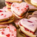 Valentine's Day Strawberry Shortbread Cookies