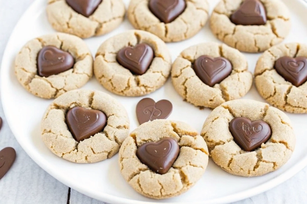 Valentine's Peanut Butter Blossom Cookies ingredients