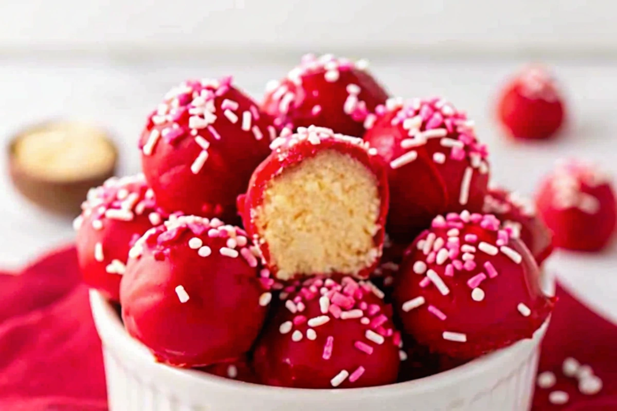 Valentine's Sugar Cookie Truffles