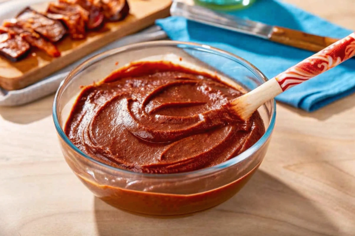 Vegan Barbeque Sauce ingredients laid out in bowls
