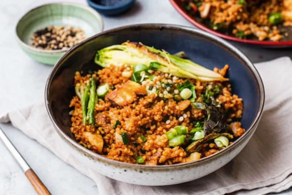 Vegetarian Kimchi Fried Rice