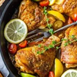 Baked Chicken Thighs with Lemon and Garlic