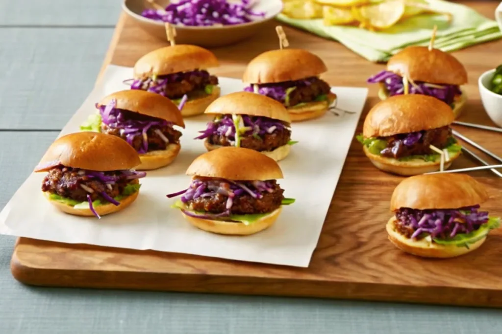 Beef and Black Bean Sliders