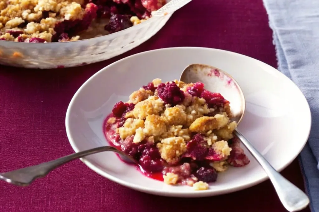 Blueberry Rhubarb Crisp