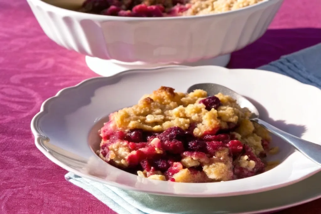 Blueberry Rhubarb Crisp