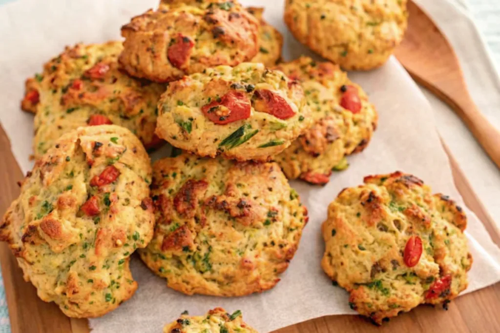 Broccoli Quinoa Drop Biscuits