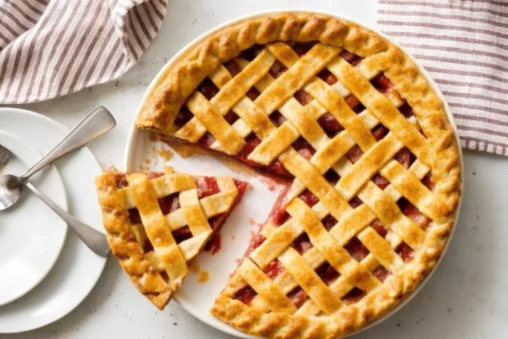 Cherry Rhubarb Pie