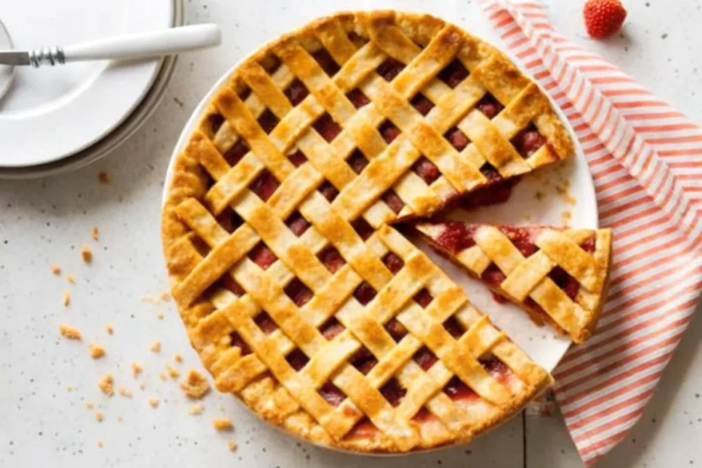 Cherry Rhubarb Pie