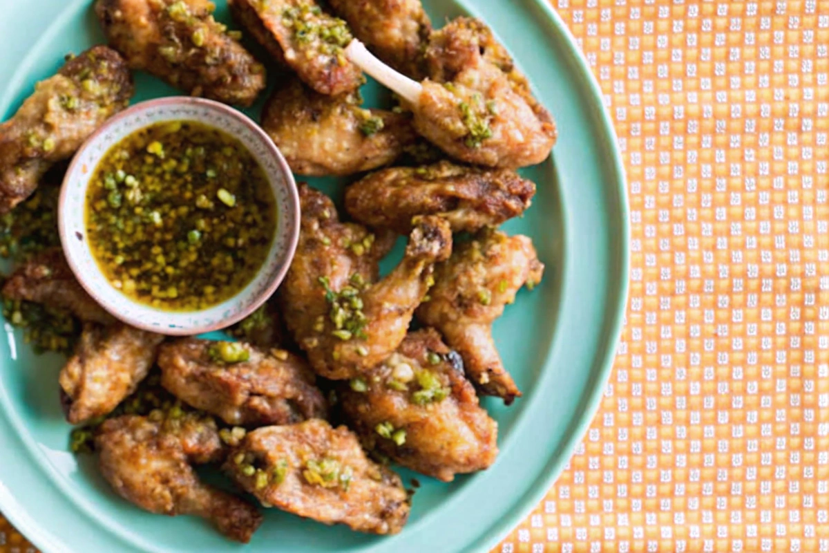 Chicken Wings with Spring Onion