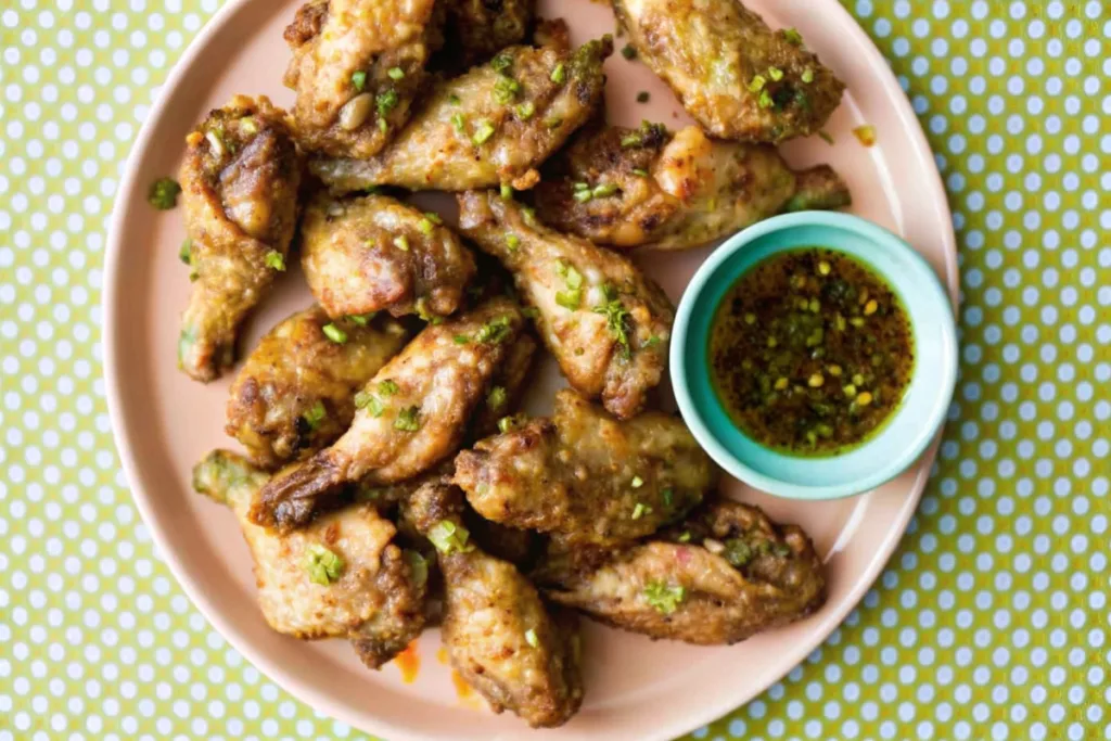 Chicken Wings with Spring Onion
