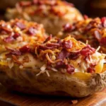 Corned Beef Stuffed Baked Potatoes