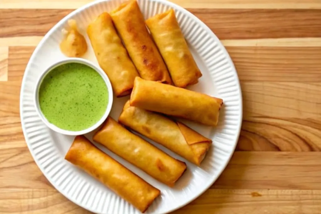 Crispy Chicken Spring Rolls