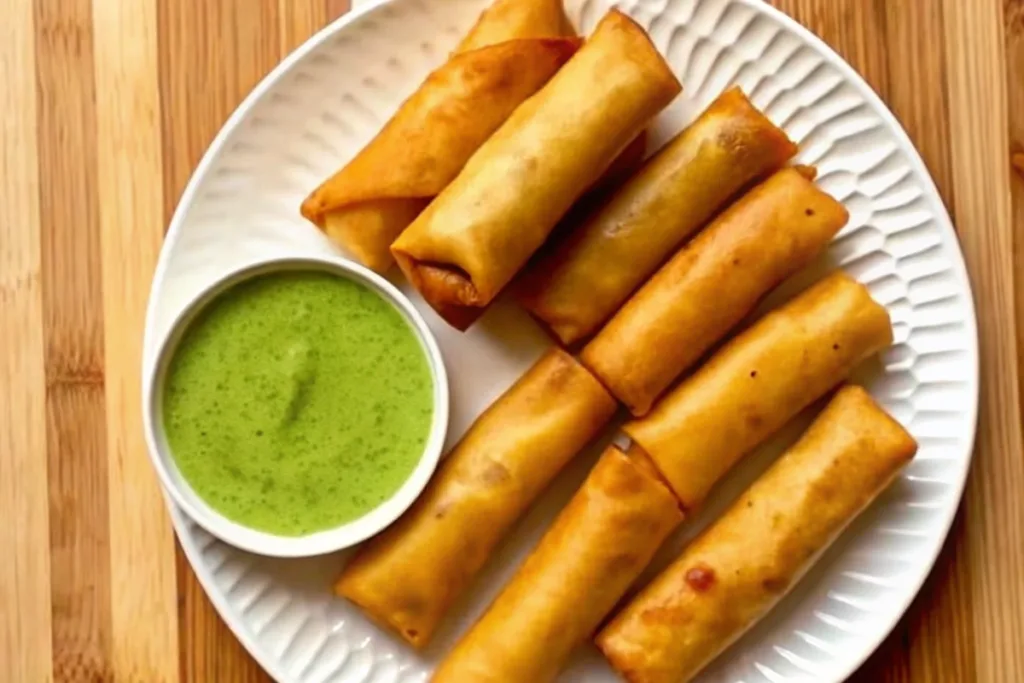 Crispy Chicken Spring Rolls