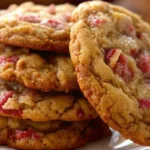 Delicious Brown Sugar Rhubarb Cookies