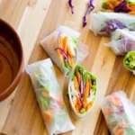 Fresh Spring Rolls with Peanut Sauce