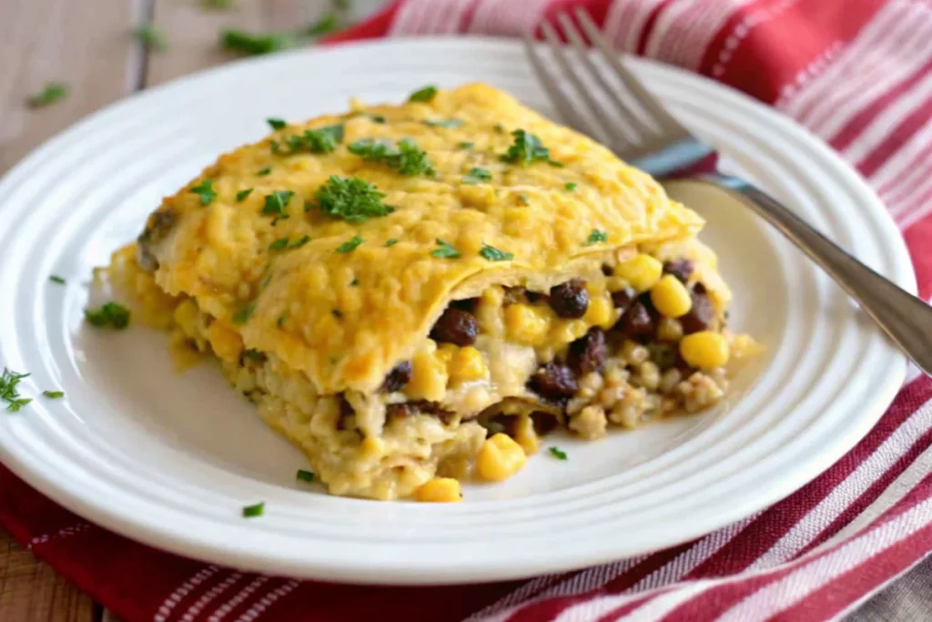 Ground Turkey Enchilada Casserole