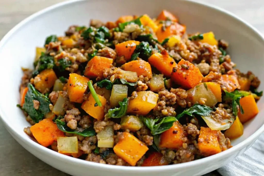 Ground Turkey and Sweet Potato Skillet Recipe