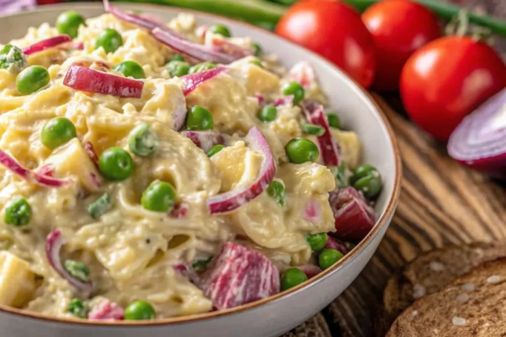 Layered Spring Pasta Salad