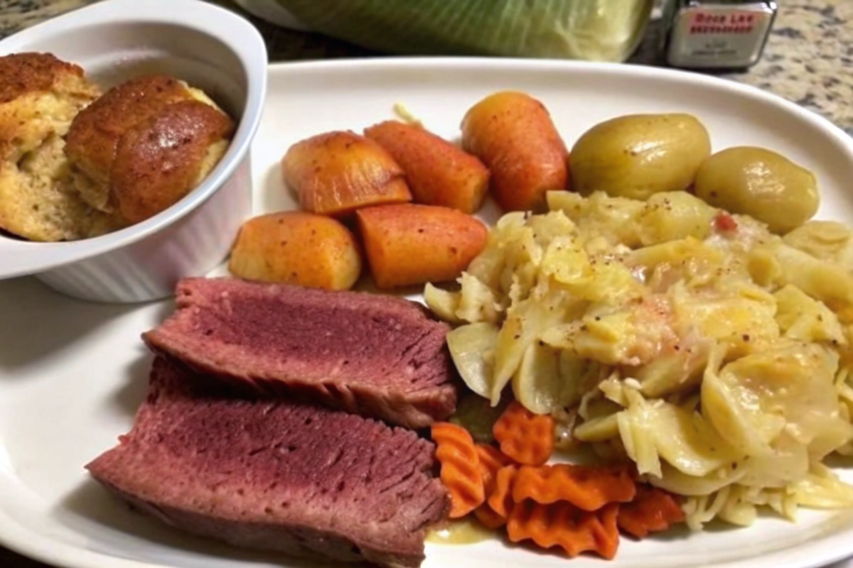 Oven Baked Corned Beef and Cabbage