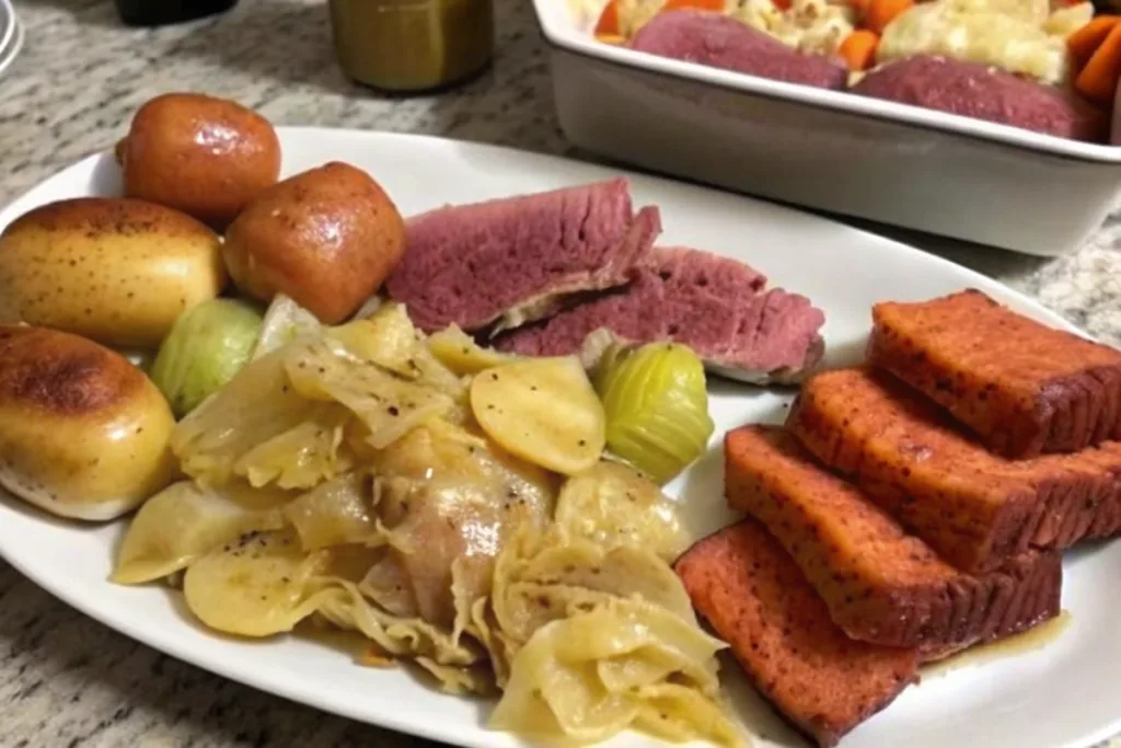 Oven Baked Corned Beef and Cabbage