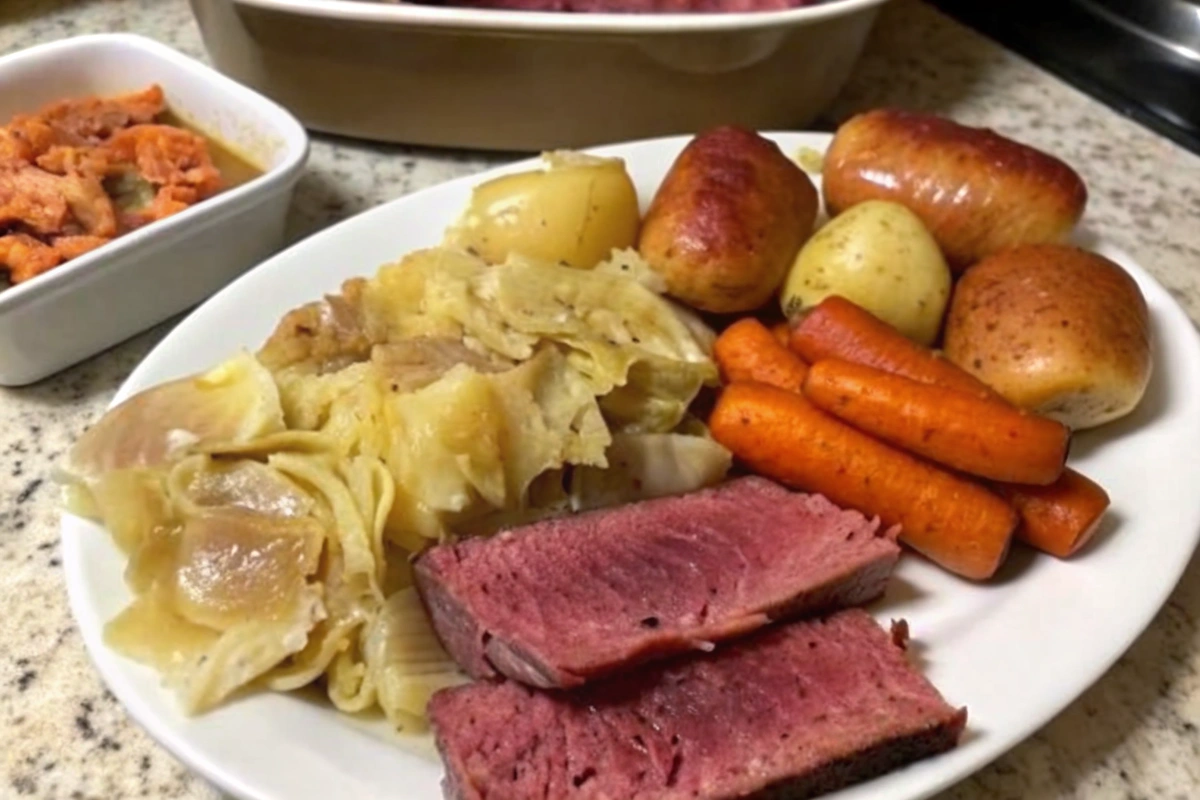 Oven Baked Corned Beef and Cabbage