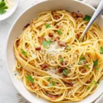 Pasta Carbonara with Bacon