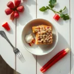 Rhubarb Streusel Cake