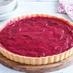 Rhubarb Tart with Custard