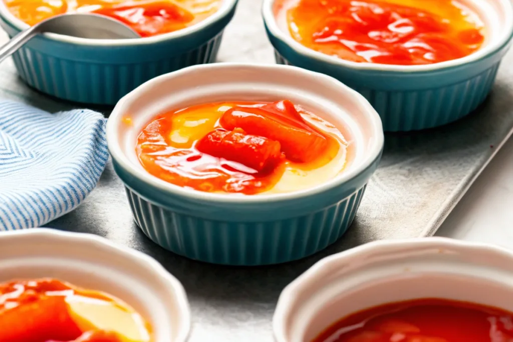 Rhubarb and Orange Panna Cotta