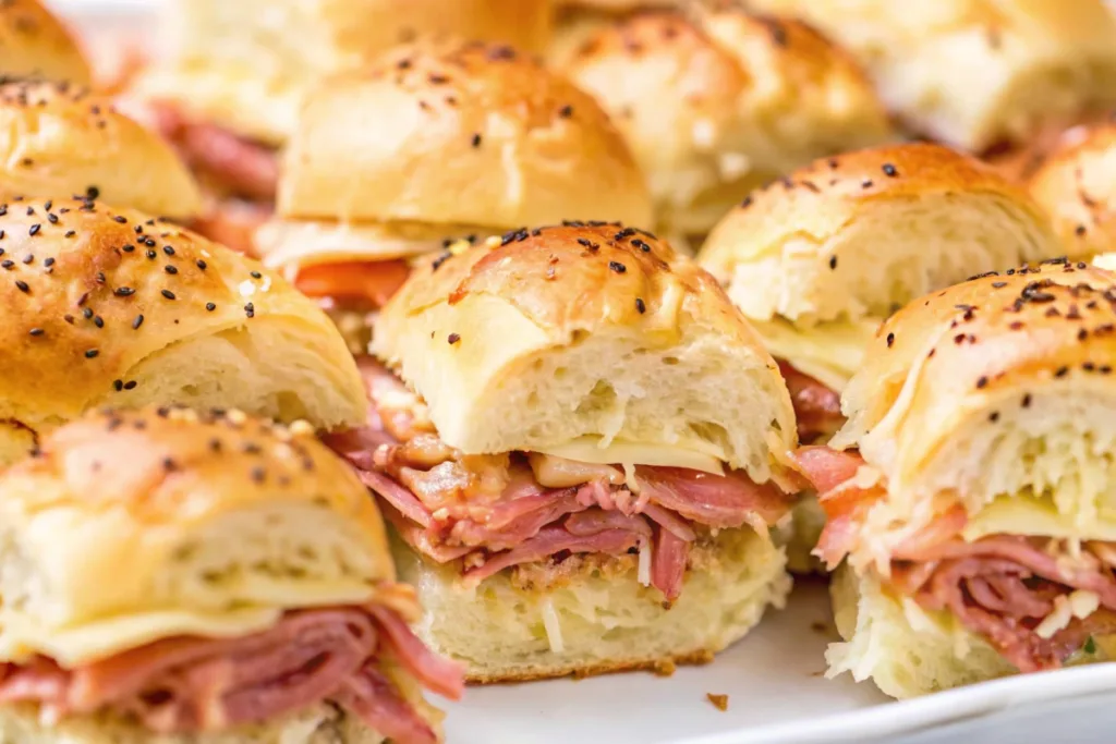 Sheet Pan Corned Beef Reuben Sliders