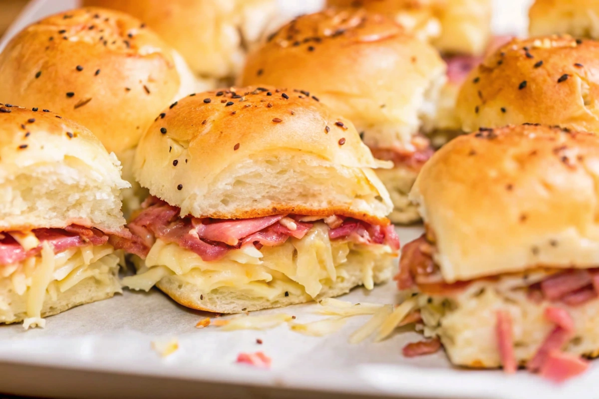 Sheet Pan Corned Beef Reuben Sliders