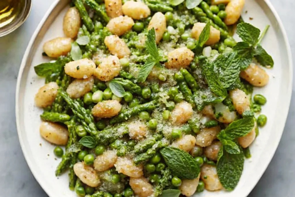 Spring Gnocchi with Peas and Asparagus