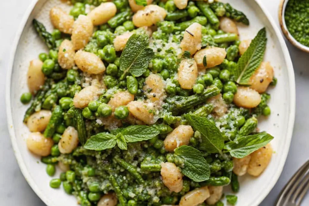 Spring Gnocchi with Peas and Asparagus